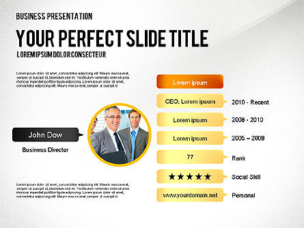 Succesvol project presentatiesjabloon, PowerPoint-sjabloon, 02673, Presentatie Templates — PoweredTemplate.com