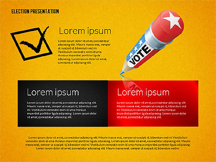 Election Presentation Template, Slide 14, 02676, Presentation Templates — PoweredTemplate.com