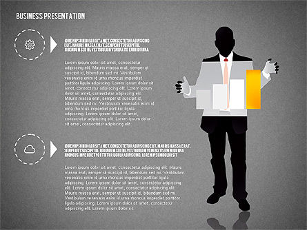 Presentación de negocios con siluetas, Diapositiva 15, 02681, Siluetas — PoweredTemplate.com