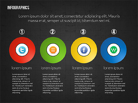 Caja de herramientas Infographics de proceso, Diapositiva 16, 02682, Infografías — PoweredTemplate.com