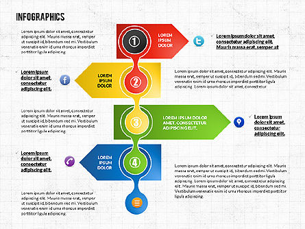 Boîte à outils d'infographies de processus, Diapositive 2, 02682, Infographies — PoweredTemplate.com