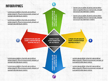 Boîte à outils d'infographies de processus, Diapositive 4, 02682, Infographies — PoweredTemplate.com