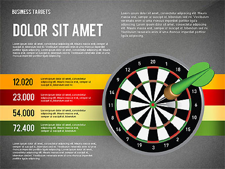 Opties met doel darts, Dia 12, 02684, Stage diagrams — PoweredTemplate.com
