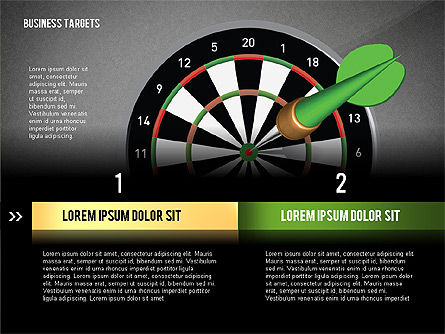 Pilihan Dengan Panah Target, Slide 13, 02684, Diagram Panggung — PoweredTemplate.com