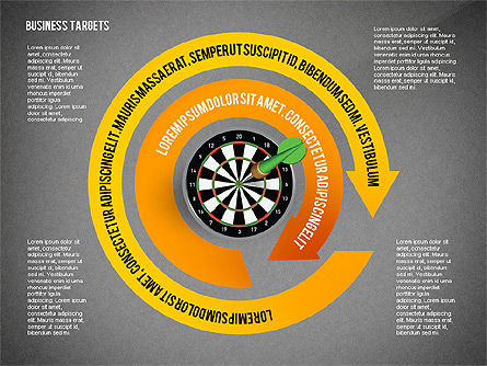 Options with Target Darts, Slide 16, 02684, Stage Diagrams — PoweredTemplate.com