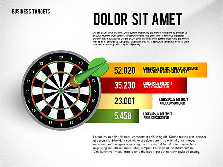 Options with Target Darts, Slide 6, 02684, Stage Diagrams — PoweredTemplate.com