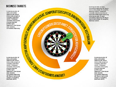 Opties met doel darts, Dia 8, 02684, Stage diagrams — PoweredTemplate.com