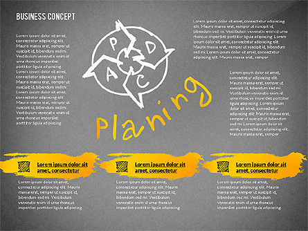 Idea Entwicklung Leistungen Präsentation Konzept, Folie 14, 02688, Schablonen — PoweredTemplate.com