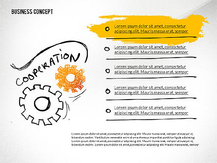 Idea Desarrollo Logros Presentación Concepto, Diapositiva 3, 02688, Formas — PoweredTemplate.com
