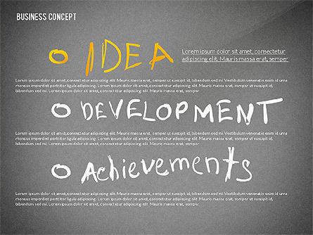 Idea Entwicklung Leistungen Präsentation Konzept, Folie 9, 02688, Schablonen — PoweredTemplate.com