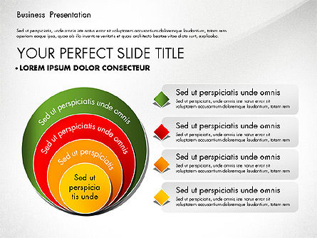 Zakelijke presentatie met grafieken, PowerPoint-sjabloon, 02689, Businessmodellen — PoweredTemplate.com
