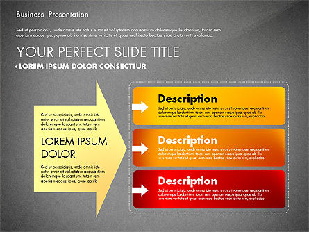 Présentation commerciale avec tableaux, Diapositive 12, 02689, Modèles commerciaux — PoweredTemplate.com