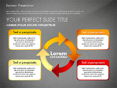 Business Presentation with Charts, Slide 13, 02689, Business Models — PoweredTemplate.com