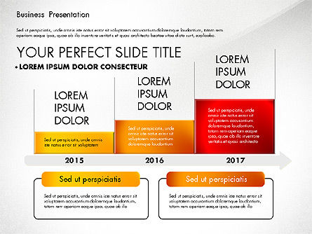 Business Presentation with Charts, Slide 3, 02689, Business Models — PoweredTemplate.com