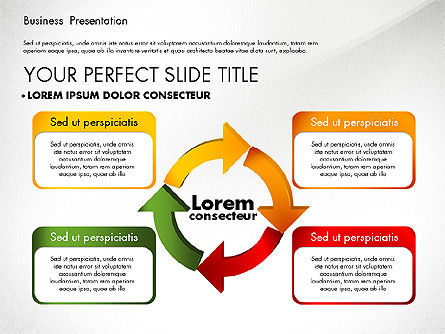 チャートによるビジネスプレゼンテーション, スライド 5, 02689, ビジネスモデル — PoweredTemplate.com