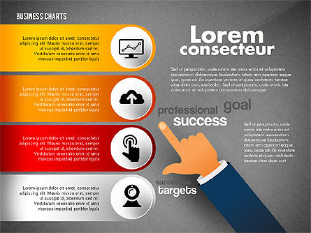 Presentación de negocios con Forefinger, Diapositiva 10, 02690, Plantillas de presentación — PoweredTemplate.com