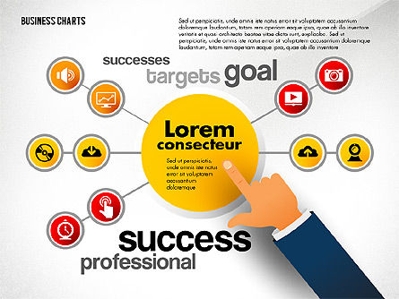 Business Presentation with Forefinger, Slide 3, 02690, Presentation Templates — PoweredTemplate.com