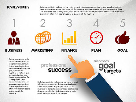 Business Presentation with Forefinger, Slide 6, 02690, Presentation Templates — PoweredTemplate.com