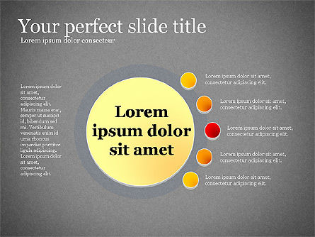 Concepto de presentación con formas planas, Diapositiva 10, 02692, Plantillas de presentación — PoweredTemplate.com