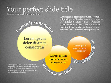Concepto de presentación con formas planas, Diapositiva 11, 02692, Plantillas de presentación — PoweredTemplate.com