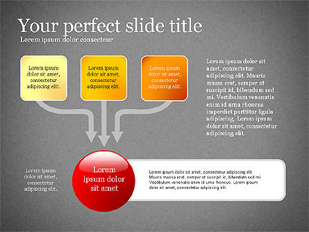 Concepto de presentación con formas planas, Diapositiva 15, 02692, Plantillas de presentación — PoweredTemplate.com