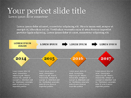 Presentation Concept with Plain Shapes, Slide 16, 02692, Presentation Templates — PoweredTemplate.com