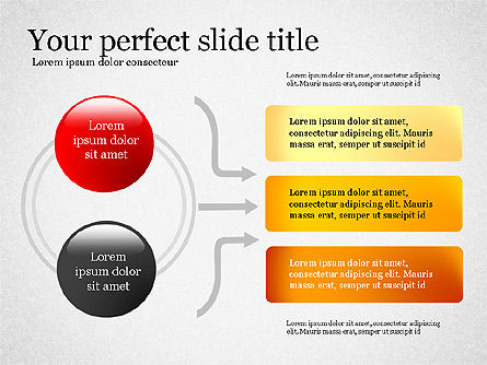 Concepto de presentación con formas planas, Diapositiva 6, 02692, Plantillas de presentación — PoweredTemplate.com