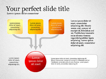 Concepto de presentación con formas planas, Diapositiva 7, 02692, Plantillas de presentación — PoweredTemplate.com