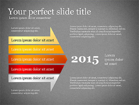 Concepto de presentación con formas planas, Diapositiva 9, 02692, Plantillas de presentación — PoweredTemplate.com