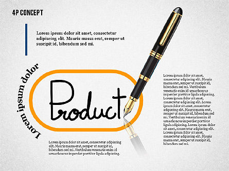 I 4ps di presentazione concetto di marketing, Slide 2, 02693, Modelli di lavoro — PoweredTemplate.com