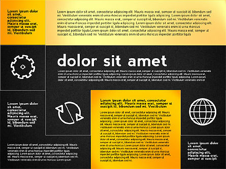 Flat presentatie met pictogrammen, Dia 10, 02694, Presentatie Templates — PoweredTemplate.com