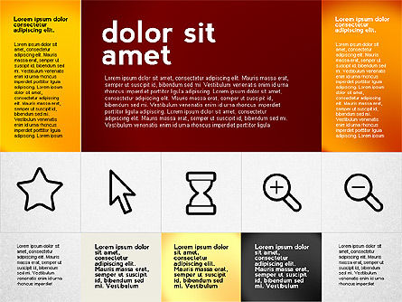 Presentación plana con iconos, Diapositiva 5, 02694, Plantillas de presentación — PoweredTemplate.com