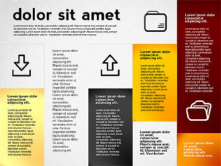 Presentación plana con iconos, Diapositiva 7, 02694, Plantillas de presentación — PoweredTemplate.com