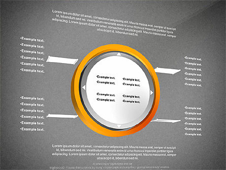 3Dプロセス図ツールボックス, スライド 13, 02695, プロセス図 — PoweredTemplate.com