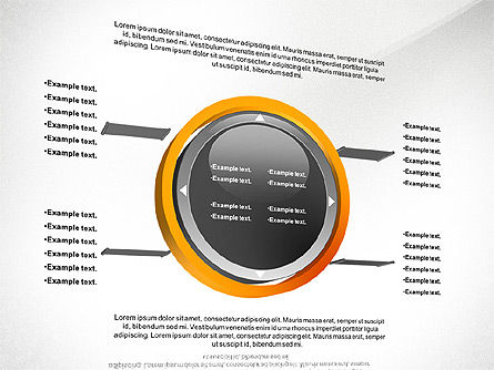 Boîte à outils du diagramme de processus 3d, Diapositive 5, 02695, Schémas de procédés — PoweredTemplate.com