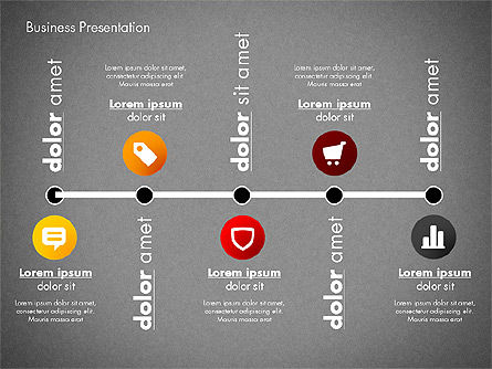 Modern Presentation Template with Data Driven Charts, Slide 10, 02696, Presentation Templates — PoweredTemplate.com