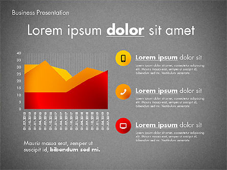 Modern Presentation Template with Data Driven Charts, Slide 12, 02696, Presentation Templates — PoweredTemplate.com