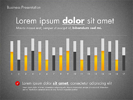 Modern Presentation Template with Data Driven Charts, Slide 15, 02696, Presentation Templates — PoweredTemplate.com