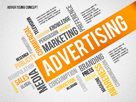 Advertising Presentation Concept, 02697, Presentation Templates — PoweredTemplate.com