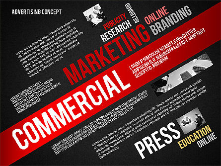 Concepto de Presentación de Publicidad, Diapositiva 10, 02697, Plantillas de presentación — PoweredTemplate.com
