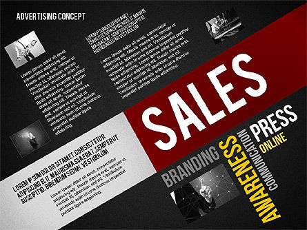 Concepto de Presentación de Publicidad, Diapositiva 12, 02697, Plantillas de presentación — PoweredTemplate.com