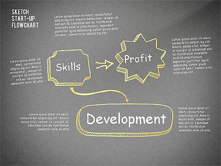 Diagramme de démarrage, Diapositive 14, 02701, Organigrammes — PoweredTemplate.com