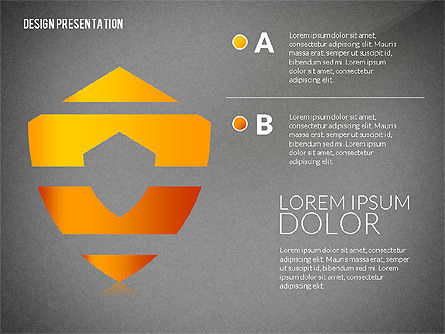 Modello di presentazione con forme creative, Slide 14, 02704, Forme — PoweredTemplate.com