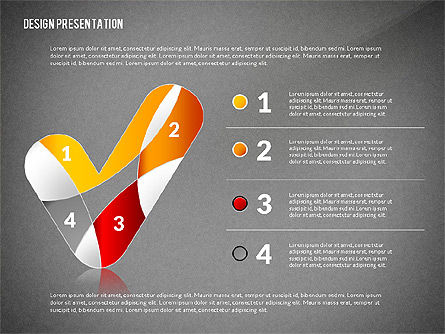 Modèle de présentation avec des formes créatives, Diapositive 15, 02704, Formes — PoweredTemplate.com
