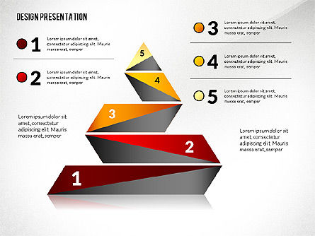 Modello di presentazione con forme creative, Slide 5, 02704, Forme — PoweredTemplate.com