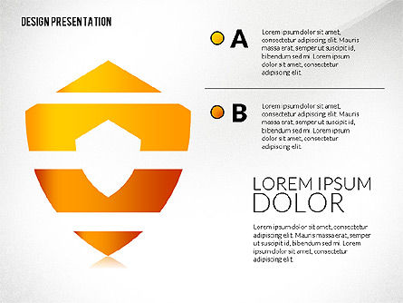 Plantilla de presentación con formas creativas, Diapositiva 6, 02704, Formas — PoweredTemplate.com
