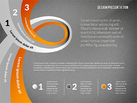 Modello di presentazione con forme creative, Slide 9, 02704, Forme — PoweredTemplate.com
