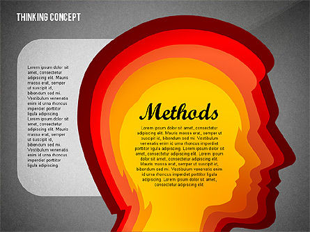 Modèle de présentation de concept de réflexion, Diapositive 10, 02706, Schémas d'étapes — PoweredTemplate.com