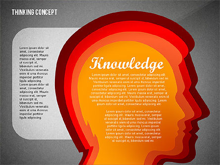 Modèle de présentation de concept de réflexion, Diapositive 11, 02706, Schémas d'étapes — PoweredTemplate.com