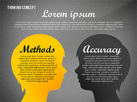 Thinking Concept Presentation Template, Slide 16, 02706, Stage Diagrams — PoweredTemplate.com
